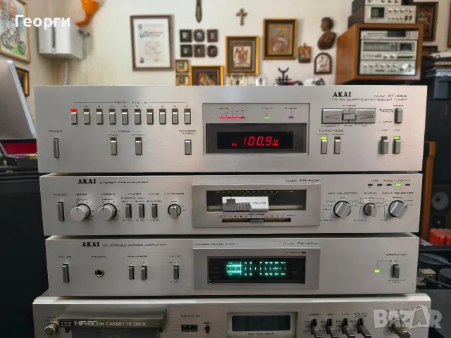 Предусилвател,Стъпало и Тунер Akai PR-A04,PR-W04,AT-S55