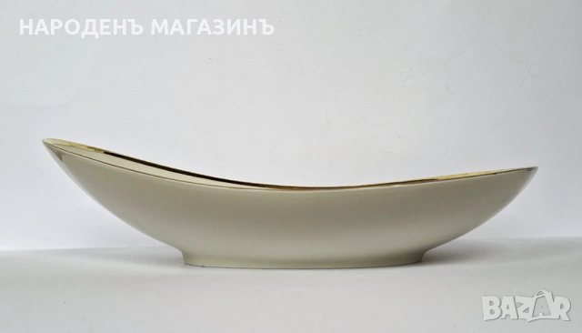 ESCHENBACH - Немски порцелан голяма фруктиера с дълбочина с формата на гондола цветя купа, снимка 5 - Други ценни предмети - 54229514