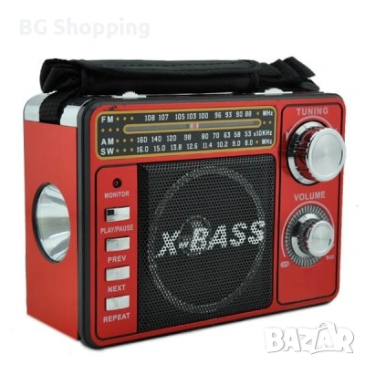 Aкумулаторно, преносимо радио с фенер, MP3, USB, SD карта/ Portable radio with flashlight MP3, USB, снимка 5 - Радиокасетофони, транзистори - 47743552