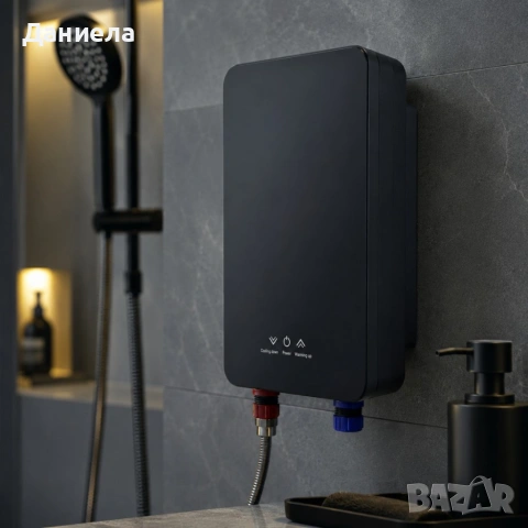 Термостатичен проточен бойлер 5500W с моментално загряване на водата за 3 секунди, снимка 3 - Бойлери - 55105894