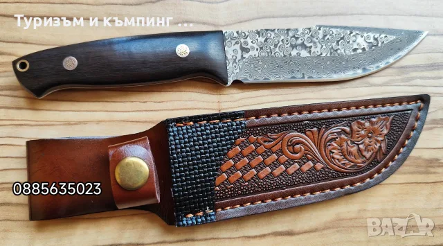 Ловни ножове / дамаска стомана /, снимка 12 - Ножове - 55466745