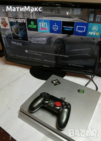 PlayStation 4 с контролер и игри, снимка 2 - PlayStation конзоли - 54776189