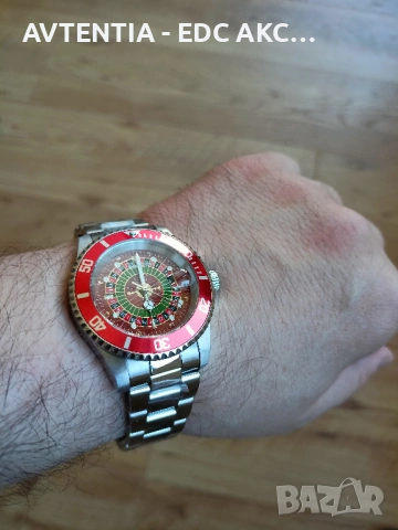 Часовник Invicta Prodiver 200м, Roulette design, механизъм Seiko/Hattori/TMI, корона на винт, 40мм, снимка 10 - Мъжки - 54582651