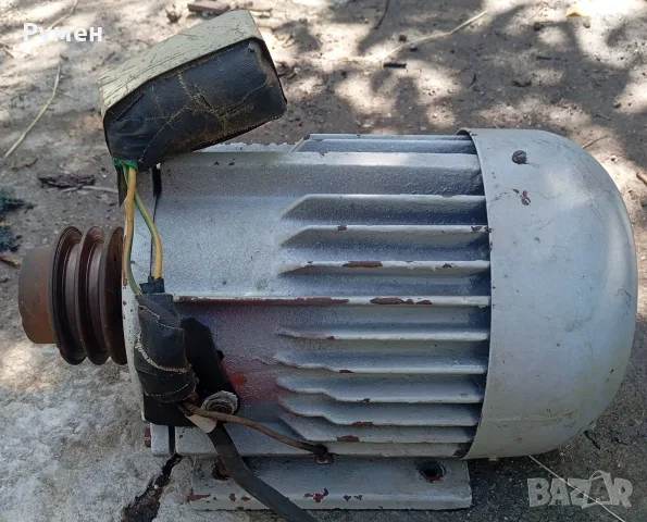 Монофазен електродвигател 0.55kW 1440 оборота , шайба за 2 ремъка, снимка 4 - Електродвигатели - 55640110