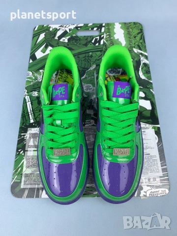 Marvel x BAPE Bapesta "Hulk" – Premium Streetwear Collector Edition | Размери 36-46, снимка 3 - Маратонки - 54669971