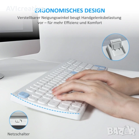 CK620 Wireless Keyboard and Mouse, снимка 8 - Клавиатури и мишки - 54388120