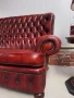 Chesterfield/Честърфилд Класически кожен диван – Бордо, снимка 10