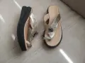 Fabiano нови чехли от естествена кожа, N 40 златист цвят, снимка 3