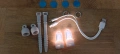 USB акумулаторни LED фенерчета за ключодържател IPX7 преносимо EDC 2 бр, снимка 3