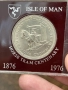 1 крона 1976 г. остров Ман , снимка 1