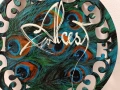 Alcest метъл ръчно рисуван стенен часовник без механизъм, размер 22 см. Цема 15 евро., снимка 2