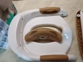 Детска седалка за тоалетна чиния със стълбичка Мече 2 в 1 Home Creation Kids., снимка 6