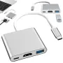 Преходник от  Type C към HDMI,USB 3.0,Type C  ,3in1, снимка 2