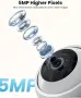 ieGeek 2.4g/5g WiFi охранителна камера за вътрешен монтаж, 5MP кабелна CCTV IR камера, SD карта, снимка 2