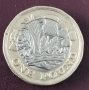 Стари монети Английски пени,1 паунд нов и Дойче марки,Френски 0.50 € ., снимка 1