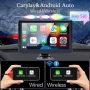 Мултимедийна навигация за кола със стойка, съвместим с Apple CarPlay и Android, Bluetooth, снимка 1