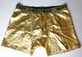 L/XL мъжки златисти боксерки с лого на талията, снимка 1