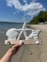 Закачалка за стена от дърво с морски декор , снимка 9