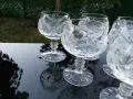Български кристален сервиз за ликьор, ракия - нов !, снимка 2