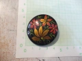 Брошка ръчно рисувана съветска, снимка 1