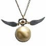 Джобен часовник Harry Potter Golden Snitch Quidditch с верижка – Неръждаема стомана 10168, снимка 4