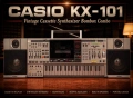 🔈Ретро радиокасетофон със синтезатор CASIO  KX-101 - Boombox🔈, снимка 1