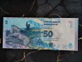 Банкнота - Аржентина - 50 песо UNC | 2015г., снимка 2