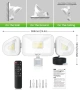 LED прожектор с датчик за движение и дистанционно управление – 3600LM, 3 регулируеми глави, снимка 1
