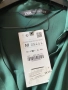 Ново Сатенена изумрудено зелена риза Zara / Дамска блуза Зара размер М, снимка 7