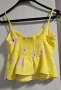 Нов. Къс ленен топ (crop top) на марката Zara. , снимка 4
