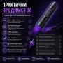 Малък акумулаторен мощен UV фенер 365nm с черен филтър ув фенерче лампа за камък смола урина силен, снимка 3