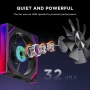 Нов Комплект 3бр. RGB вентилатори Jungle Leopard Interstellar-V2RS – Daisy Chain & PWM , снимка 3