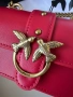 Оригинална чанта Pinko micro model в червен цвят, снимка 3