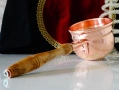 Меден тиган за масло,джезве чиста червена мед., снимка 4