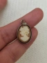 Сребърен антикварен медальон камея проб 800, снимка 4