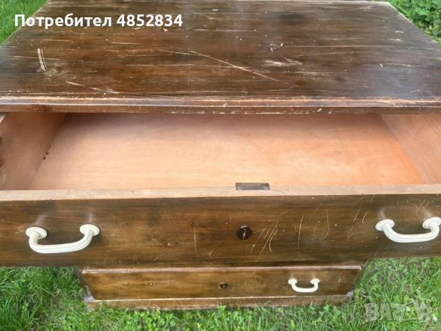 Скрин, дървен, стар, снимка 4 - Антикварни и старинни предмети - 54957704