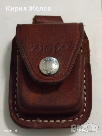 Оригинална метална запалка ZIPPO с кожен калъф колекционерски модел 39228, снимка 7 - Други ценни предмети - 54514512