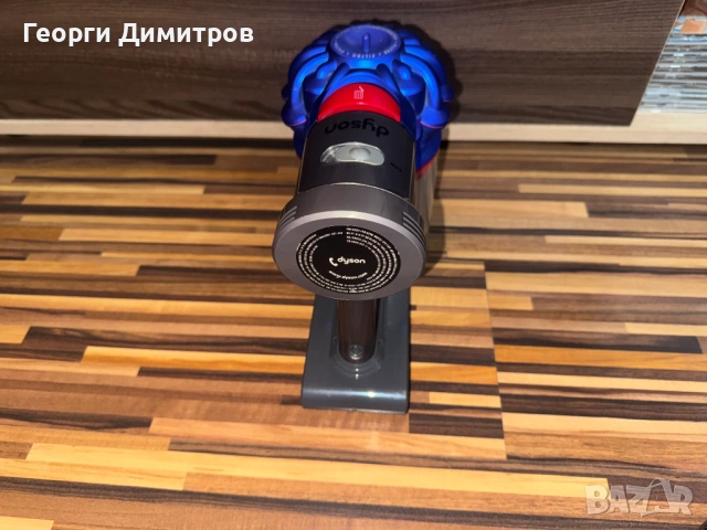 Вертикална прахосмукачка Dyson V7 Motorhead Origin - чисто нова батерия, 350 W 21.6V, 0.54 л Син/Сив, снимка 5 - Прахосмукачки - 54615545