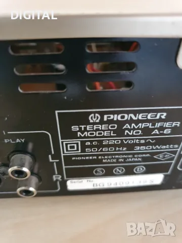 Усилвател PIONEER A-6, снимка 4 - Ресийвъри, усилватели, смесителни пултове - 55394529