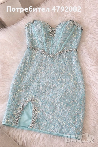 Къса Рокля със паети