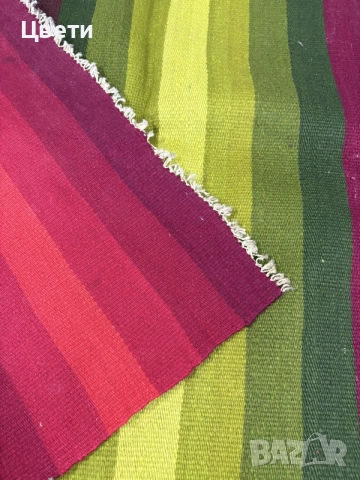 Ръчно - тъкана, вълнена черга за ценители, автентична, снимка 4 - Антикварни и старинни предмети - 55416643