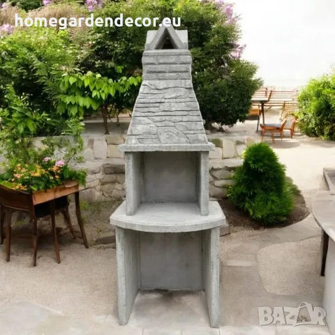 Градинско барбекю от бетон Lora (небоядисано), снимка 4 - Барбекюта - 55462732