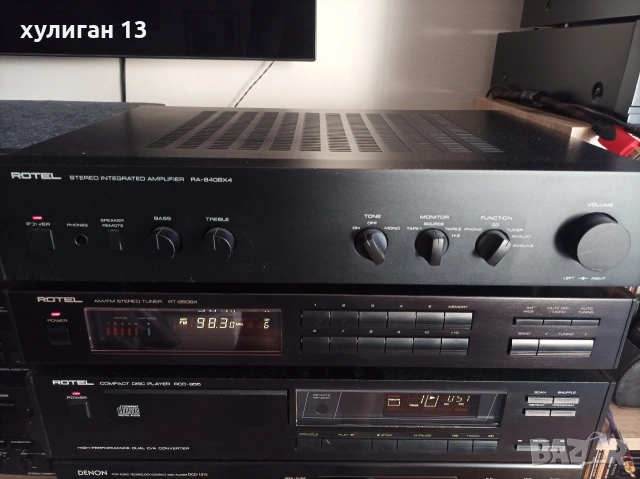 Продавам СД плеар Rotel RCD 850 и усилвател Rotel RA-840BX4