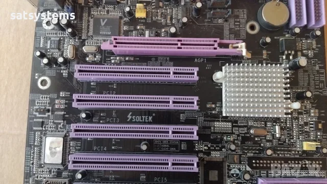 Дънна платка Soltek SL-K8AN2-GR Socket 754 CPU+FAN+RAM, снимка 3 - Дънни платки - 55503419