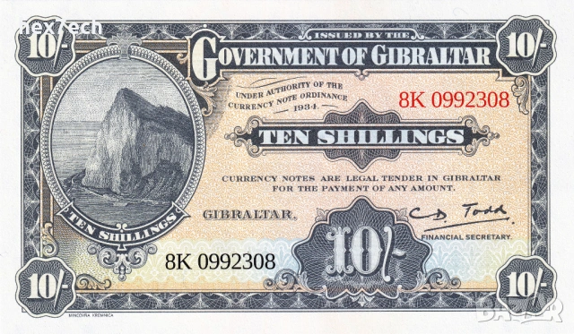 ❤️ ⭐ Гибралтар 2018 10 шилинга UNC нова ⭐ ❤️, снимка 2 - Нумизматика и бонистика - 54113128