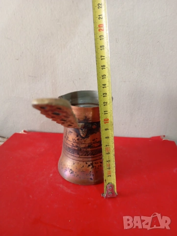 старо медно джезве , снимка 2 - Други ценни предмети - 54038250