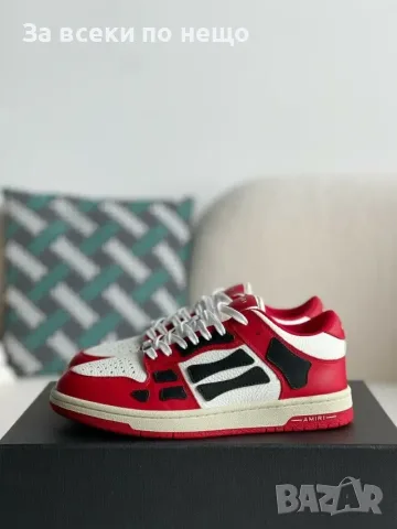 Amiri Skel Top Low Sneakers "Red/White/Black" Унисекс👟Мъжки Маратонки👟Дамски Маратонки Код ch9, снимка 5 - Маратонки - 55412486