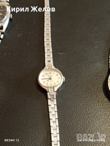 Лот стари механични часовници дамски СССР за части, ремонт КОЛЕКЦИЯ 50481, снимка 10 - Антикварни и старинни предмети - 54191507