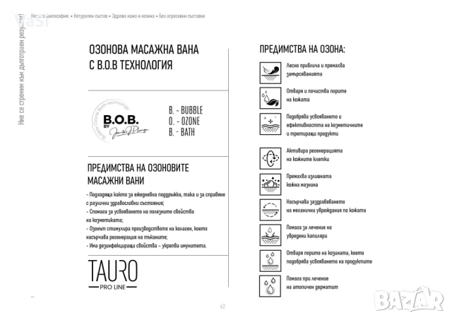 Ознонова вана с милки спа за кучета Tauro Pro Line, снимка 7 - За кучета - 54779008
