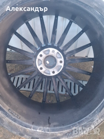 Джанти 22 цола 22x11.5J ET38 с гуми Continental 335/25 ZR22 – 4 броя - свалени от BMW X5, снимка 7 - Гуми и джанти - 54341568
